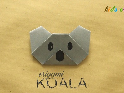 DIY: Origami Koala Face - Easy Kids Craft - Arts & Crafts