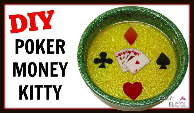 DIY Resin Poker Money Kitty or Wine Coaster ~ Craft Klatch How To
