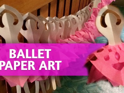 DIY [Time-lapse] Ballerina Paper Craft Tutorial