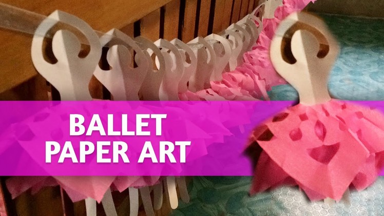 DIY [Time-lapse] Ballerina Paper Craft Tutorial