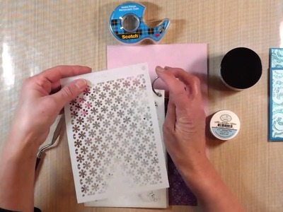 Eliabeth Craft Designs Soft Finished Cardstock & Stage it Stencils