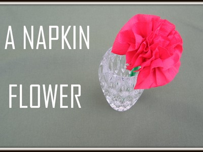 Flowers:  Art and Craft for kids : How to make Flower with napkin