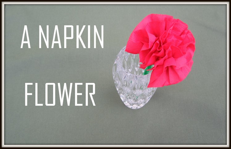 Flowers:  Art and Craft for kids : How to make Flower with napkin