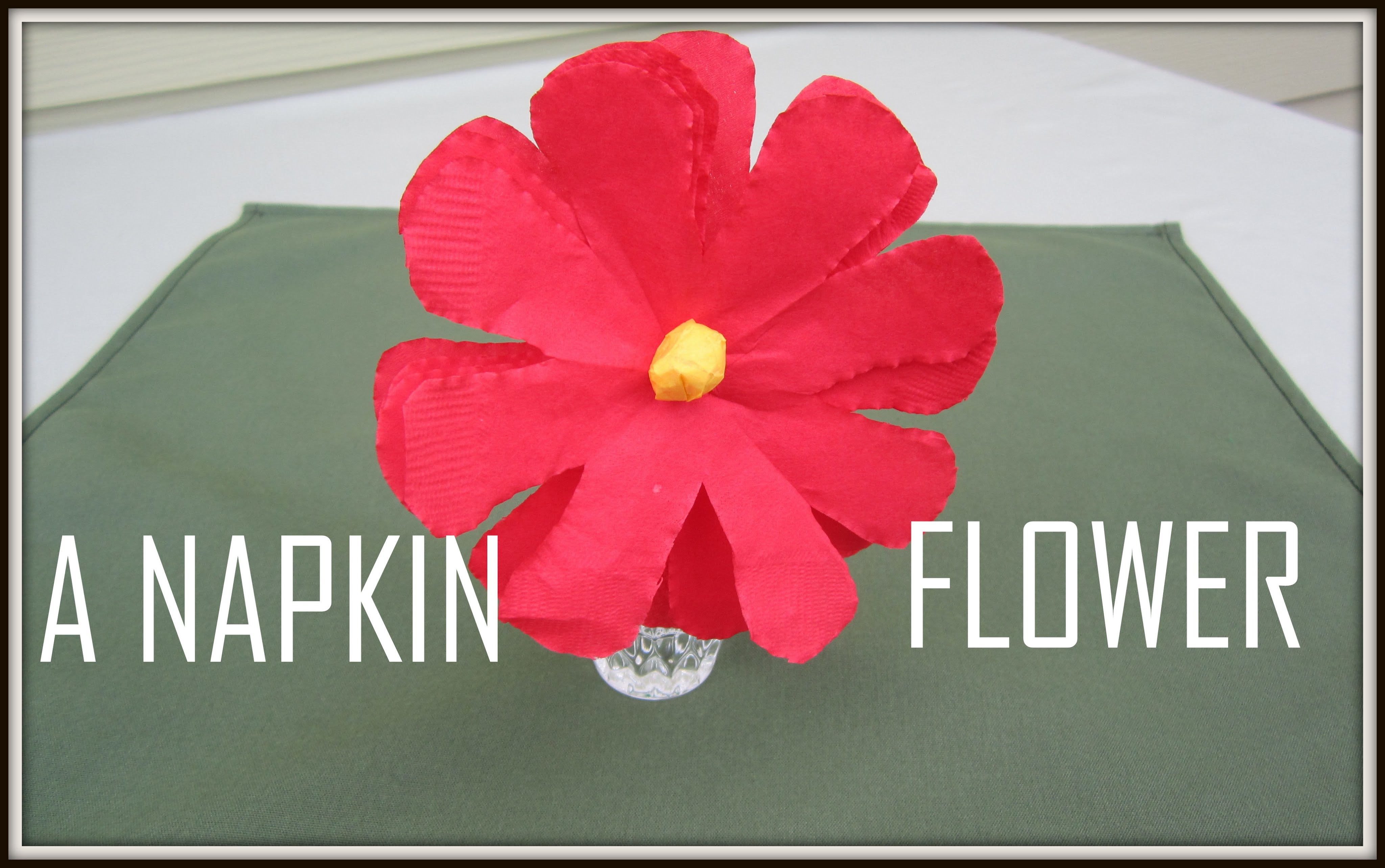 Flowers:  Art and Craft for kids : How to make Flower with napkin