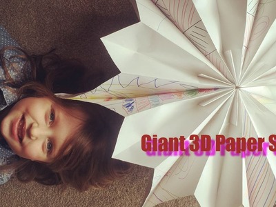 Giant 3D Paper Star - Kids Craft Idea - Amelia's Crafty Corner