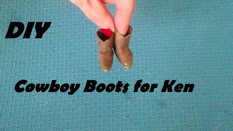 How to Make: Cowboy Boots for Ken (Doll Craft Tutorial)