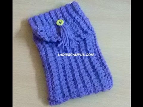 How to make Crochet Mobile Pouch - DIY | Tutorial