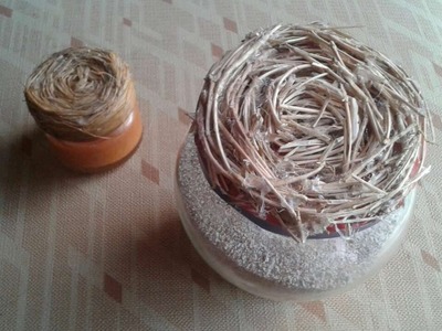 How To Simply Upcycle A Jar With Raffia - DIY Crafts Tutorial - Guidecentral