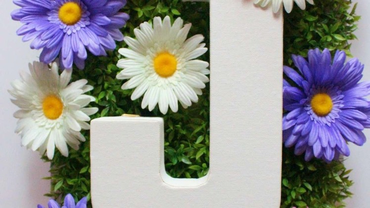 How To Spring Monogram Canvas Garden - DIY Crafts Tutorial - Guidecentral