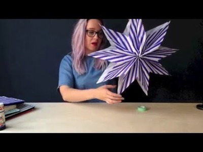 MAKE A PAPER BAG STAR in under 5 minutes  - KICKASS CRAFT from Ladyland