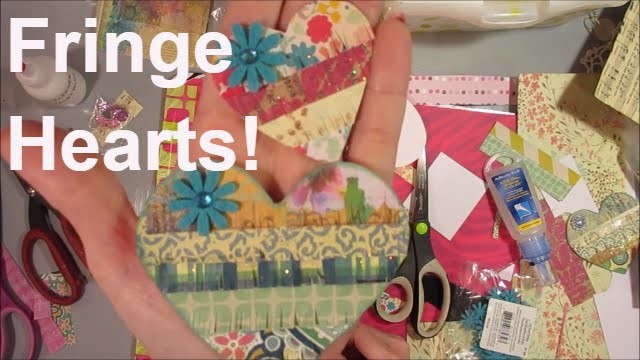Tutorial: Fringe Heart Embellishments! Easy and sooo cute!