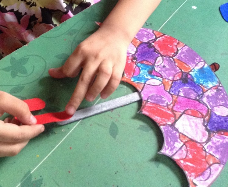 Umbrella In The Rain - Art & Craft For Kids
