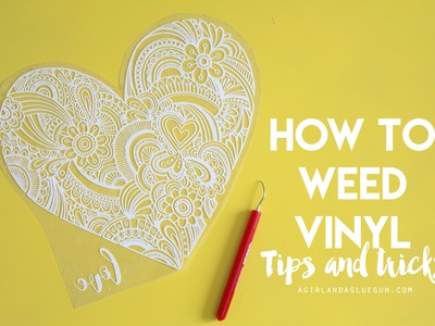 Weeding craft vinyl tips and tricks