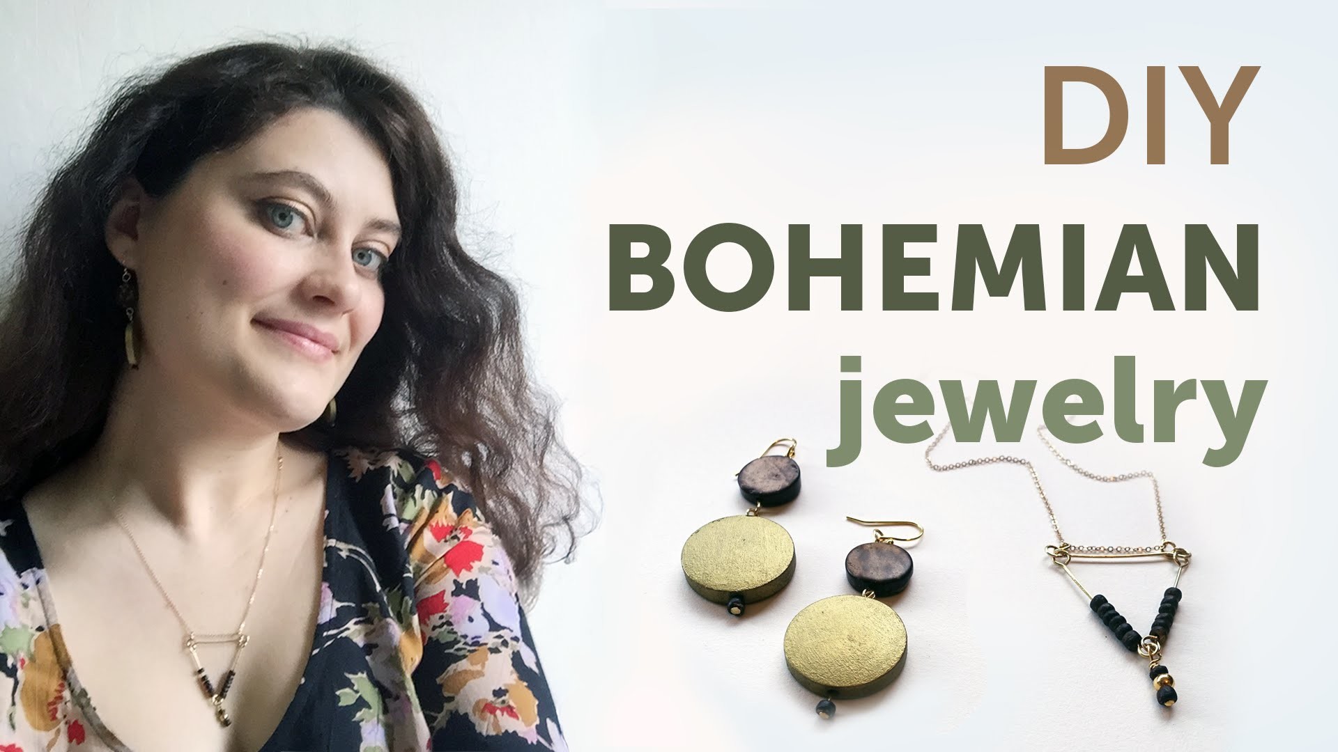 DIY Bohemian Jewelry Wood Earrings Wire Triangle Necklace Tutorial   Diy Bohemian Jewelry Wood GpDJ O 