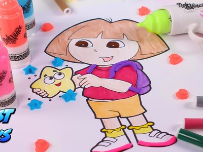 ⚛ DIY DORA THE EXPLORER ⚛ Painting Dora with Doh Vinci | Toys for kids