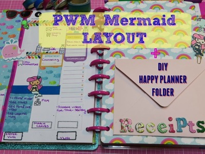 DIY Happy Planner Folder + PWM Mermaid Layout | I'm A Cool Mom