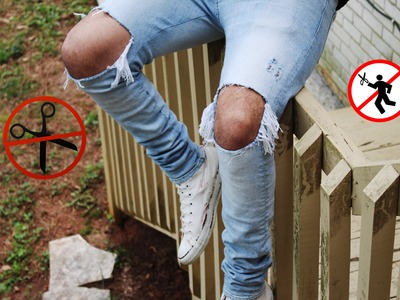 DIY: How To Distress Jean The RIGHT Way! (Factory Method)