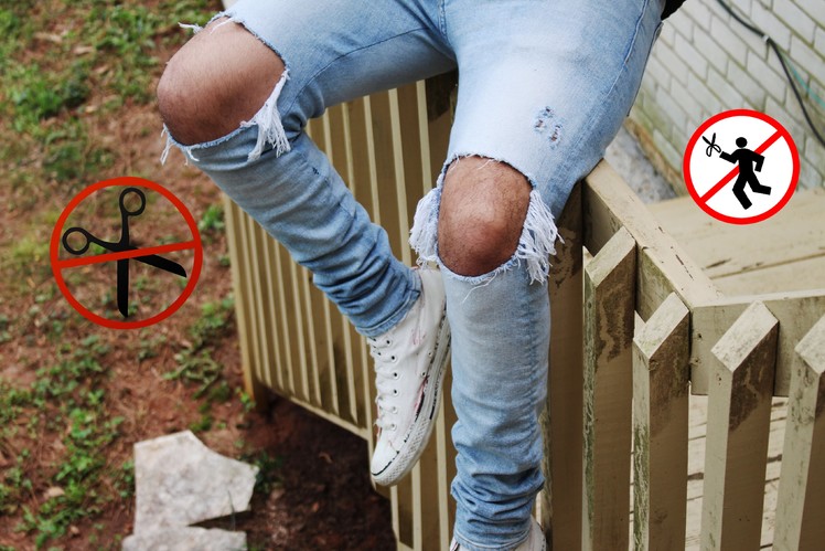 DIY: How To Distress Jean The RIGHT Way! (Factory Method)