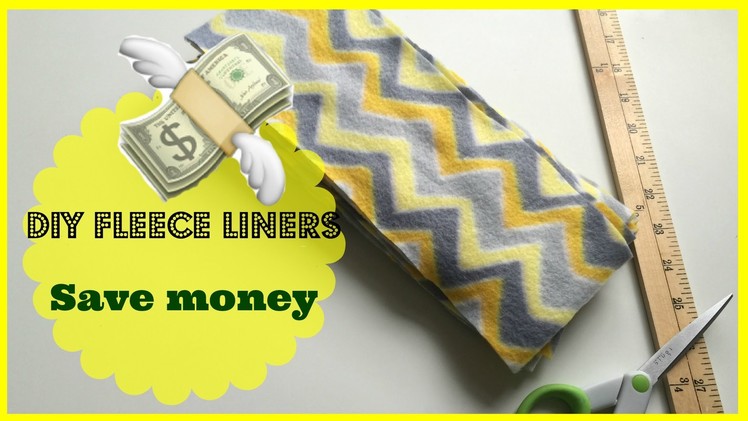 DIY How to Make Fleece Liners for Cloth Diapers, NO SEWING! Prevent Diaper Rash and Save Money!!!