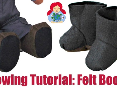 DIY | How to sew felt boots for your doll | Sami Dolls Tutorials