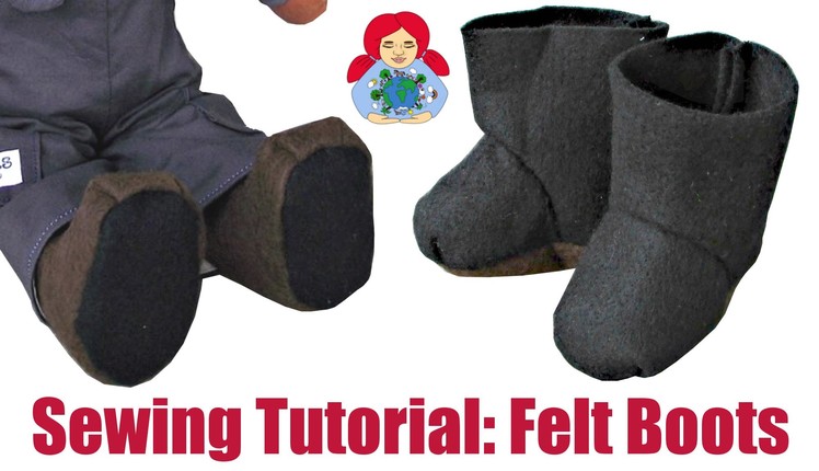 DIY | How to sew felt boots for your doll | Sami Dolls Tutorials