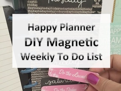 DIY Magnetic Dashboard for Happy Planner
