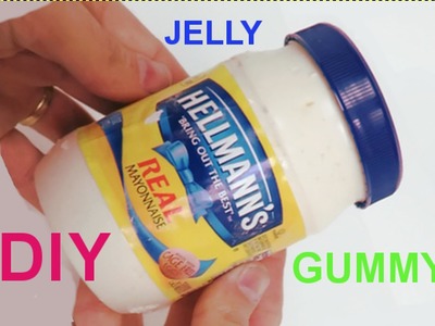 DIY MAYO JELLY? How to make Mayonnaise Gummy Edible Jello Mayo Bottle Shape Hellmann's Tutorial