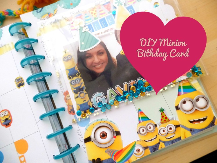 DIY Minion Birthday Card #SweetBlyss
