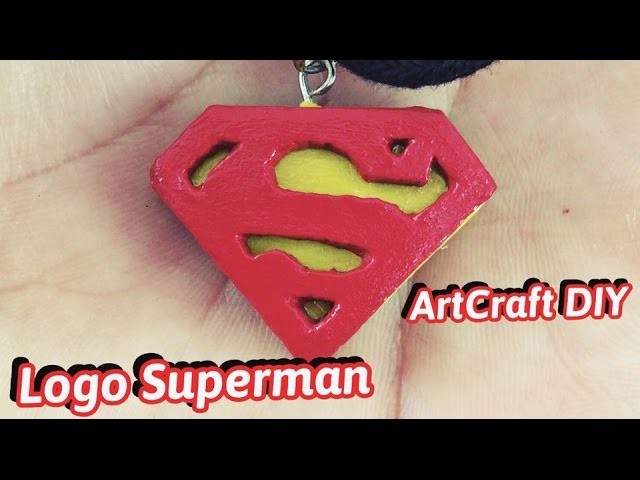 DIY Polymer Clay Superman Logo