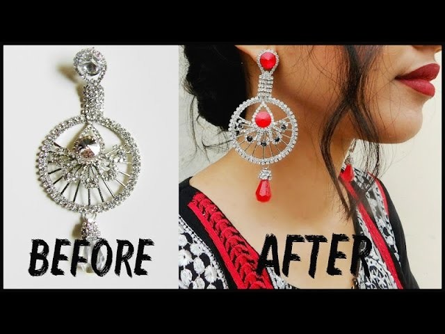 DIY: Traditional Indian Pakistani. How To Color Earrings Jewellery | justjiha
