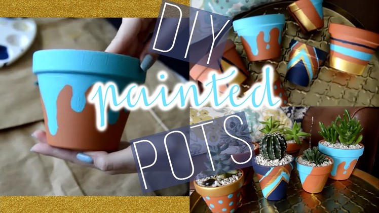 Easy DIY Painted Succulent Pots!. halleelu