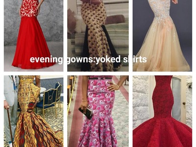 How to Evening gowns: diy yoked skirts