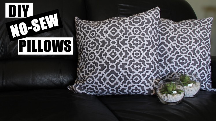 How To Make No Sew Pillows | DIY Home Decor No Sew Pillow Tutorial