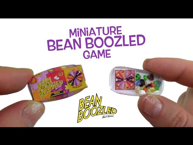 Miniature Bean Boozled Gross Jelly Bean Game! DIY Tiny Bean Boozled!