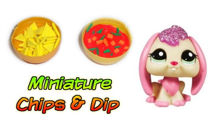 Miniature Doll Chips & Dip - How to Make Dollhouse DIY Food