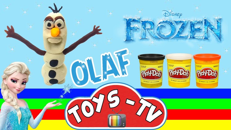 Play Doh How to Make Disney Frozen Olaf Stop Motion DIY