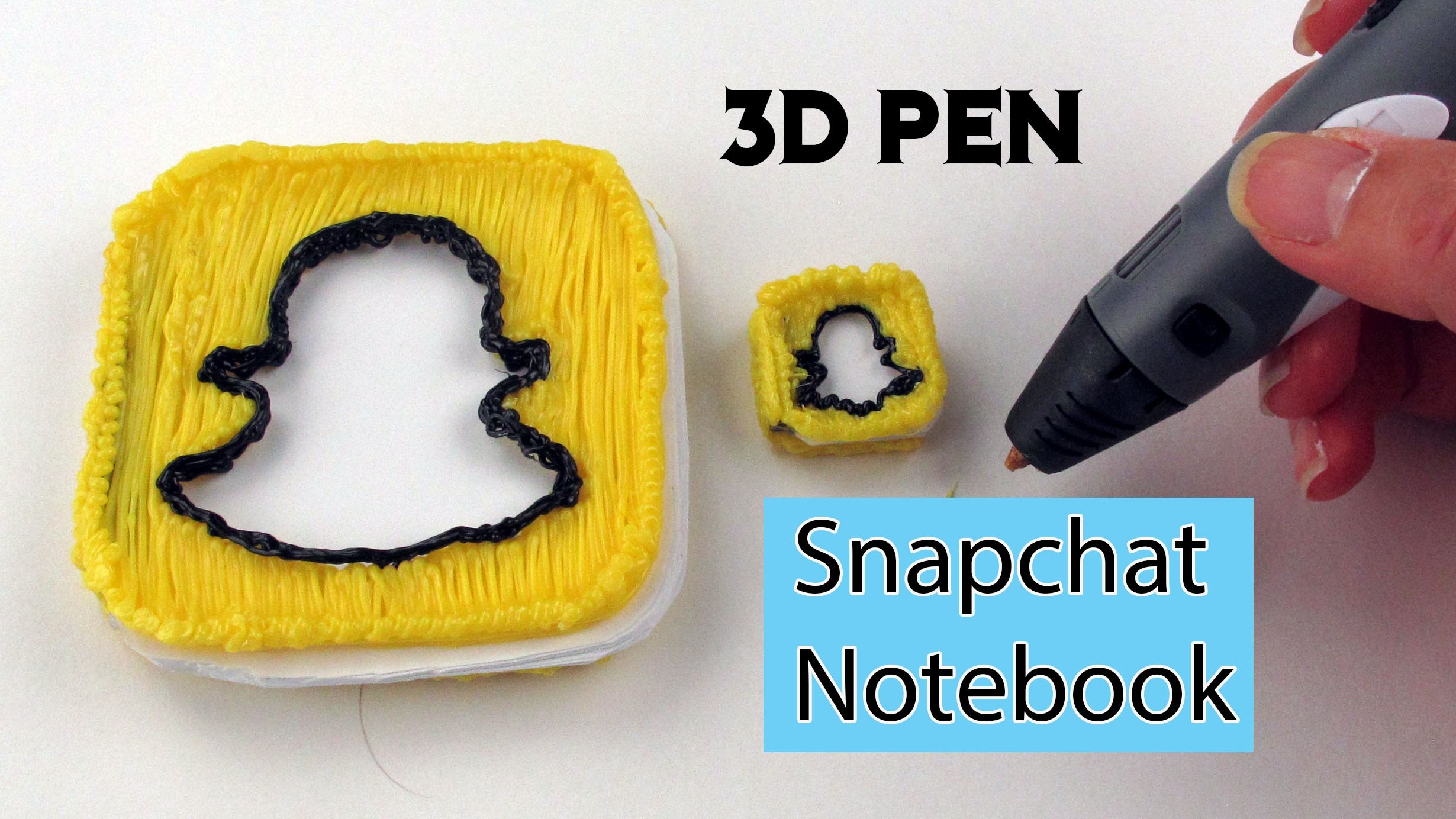 3D Pen Art How to Make Snapchat Notebook DIY Tutorial by Creative World
