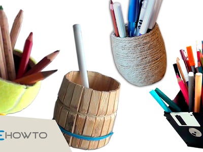 4 DIY Pencil Holders - Crafts with Waste Material