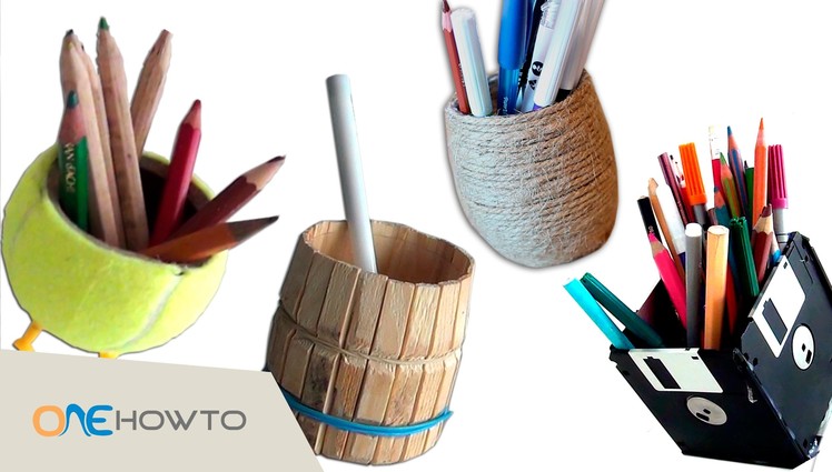 4 DIY Pencil Holders - Crafts with Waste Material