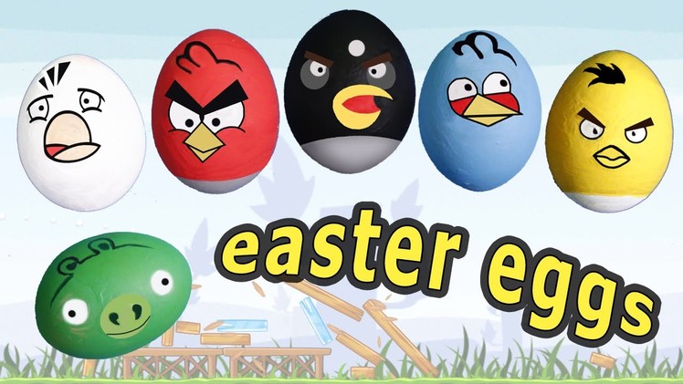 Angry birds Easter eggs DIY