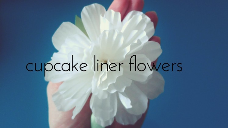Cupcake Liners Flowers- 2 minute DIY