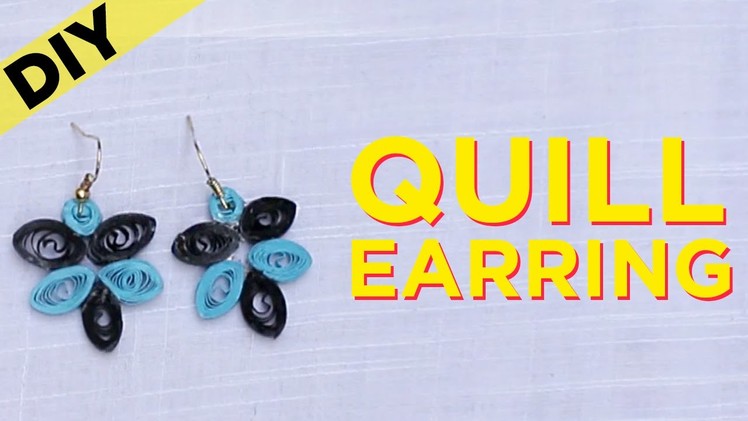D.I.Y. Accessories | How to make earrings from Quill paper | Style Indi | Indi In The City