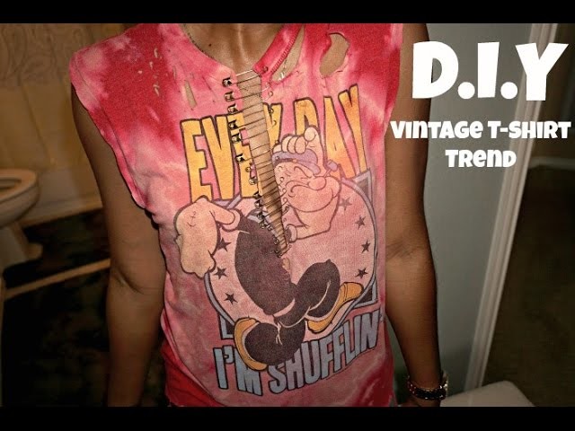 D.I.Y: Make the "Vintage T-Shirt Trend" Your Own!