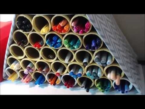 DIY a Marker storage - Crayola - Copic Markers - Sharpie Markers