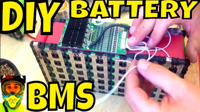 DIY Battery: Wiring BMS + charging.discharging connectors (time lapse) 48v 21Ah Electric Bike 18650