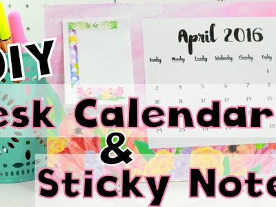 DIY Desk Calendar and Sticky Notes Tutorial ~ feat. PopFizzPaper May Planner Kit