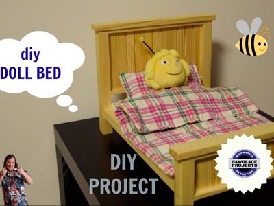 Diy DOLL BED  - make your own DOLL BED