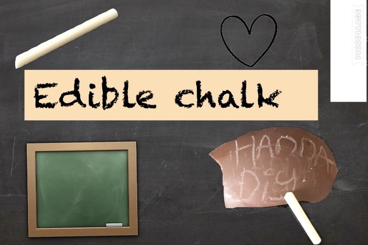 DIY edible chalk