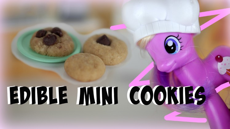 DIY: EDIBLE Mini Chocolate Chip Cookies For Toys & Dolls | Tutorial