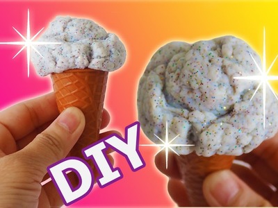 DIY Glitter Ice Cream Slime Putty Easy Ingredients by Bum Bum Surprise Toys